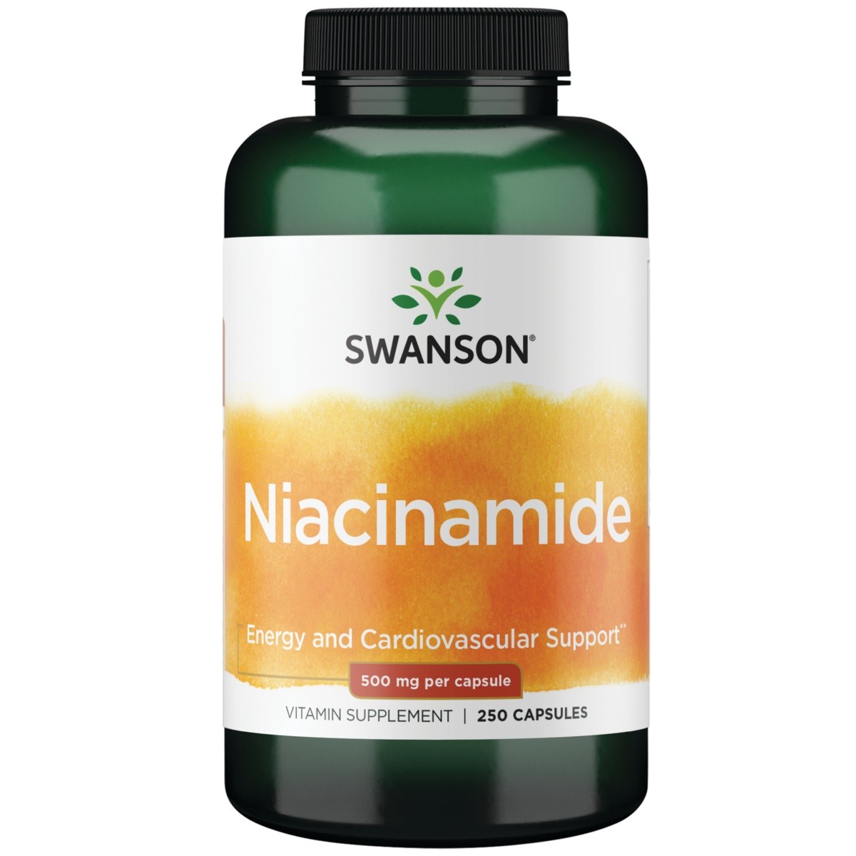 Swanson Niacinamide 500 mg 250 Caps Supplement Support Natural Formula New Pure
