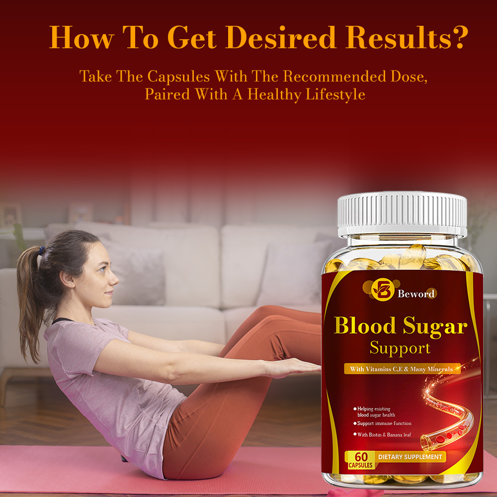 Blood Balance Capsules – Blood Sugar Support & Blood Pressure Supplement 60Pills