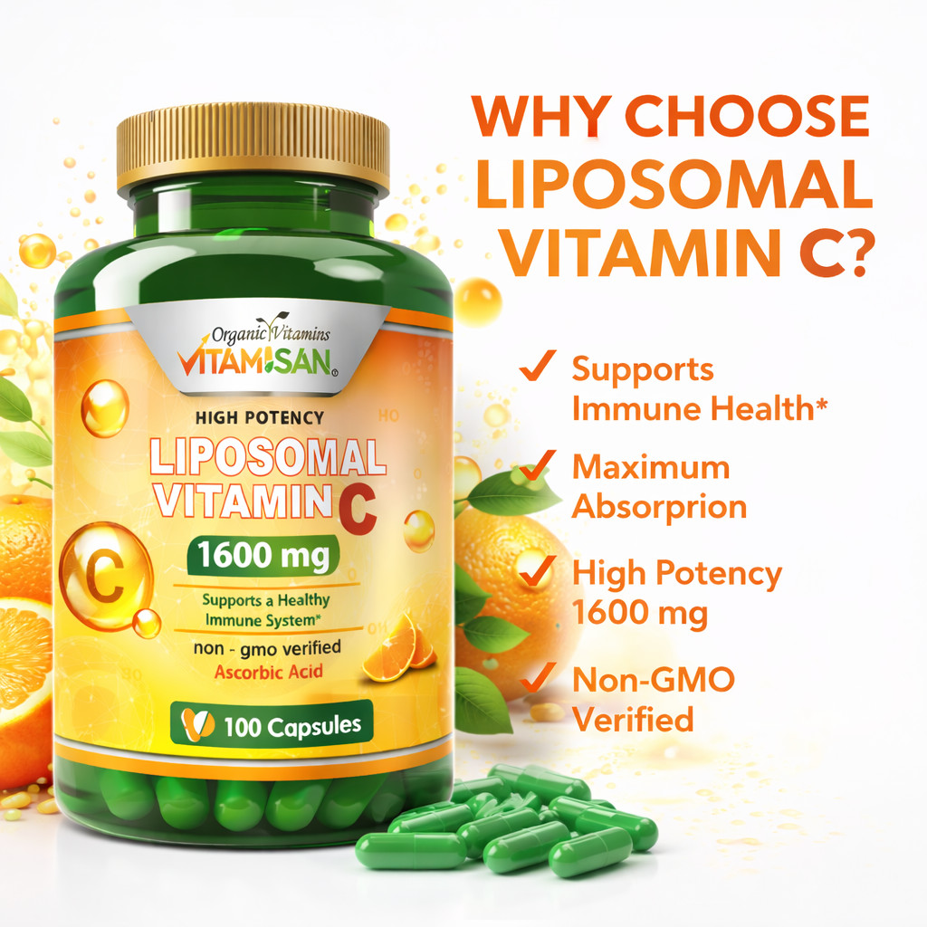 3 Vitamin C Vitamina Super HIgh Potency 1600 Liposomal 300 caps Support Immune S