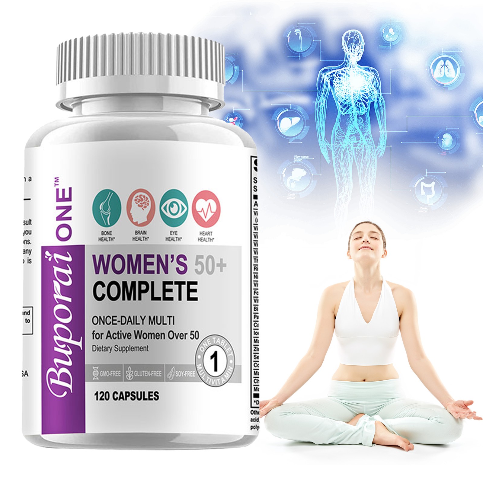 Women’s 50+ Complete – Multivitamins, Minerals – Supports Heart and Skin Health