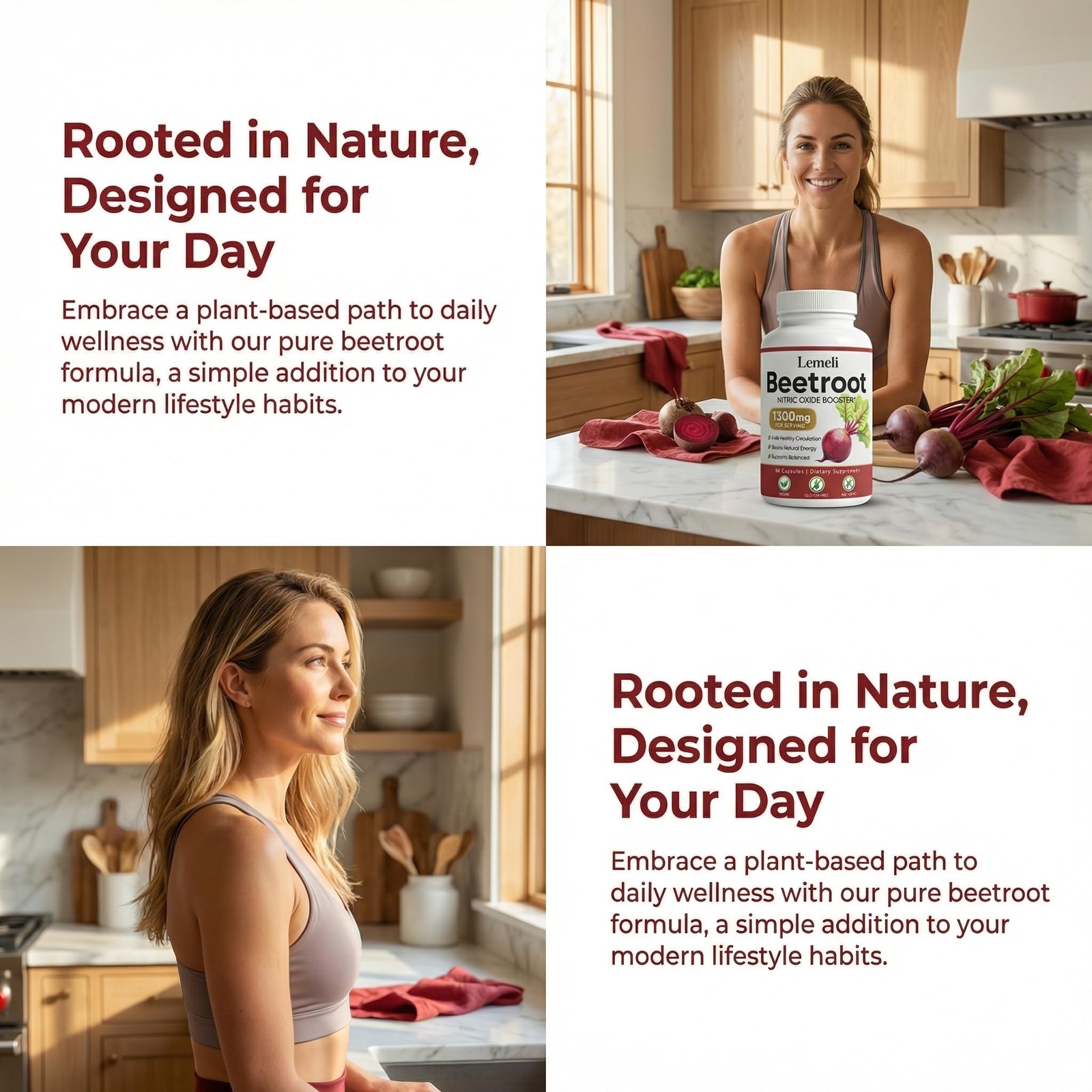 Lemeli Beet Root Capsules, Lemeli Beet Root Supplement 60 Capsules