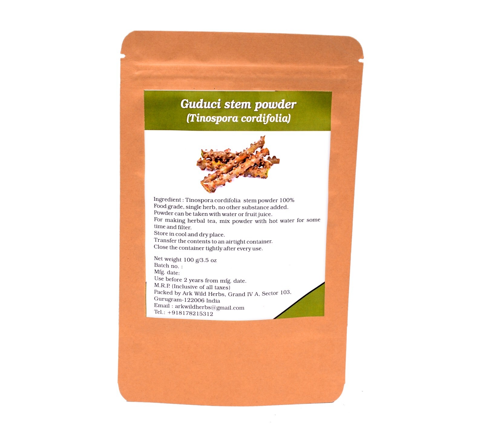 ARK PURE HERB Guduchi/Giloy/Tinospora cordifolia powder