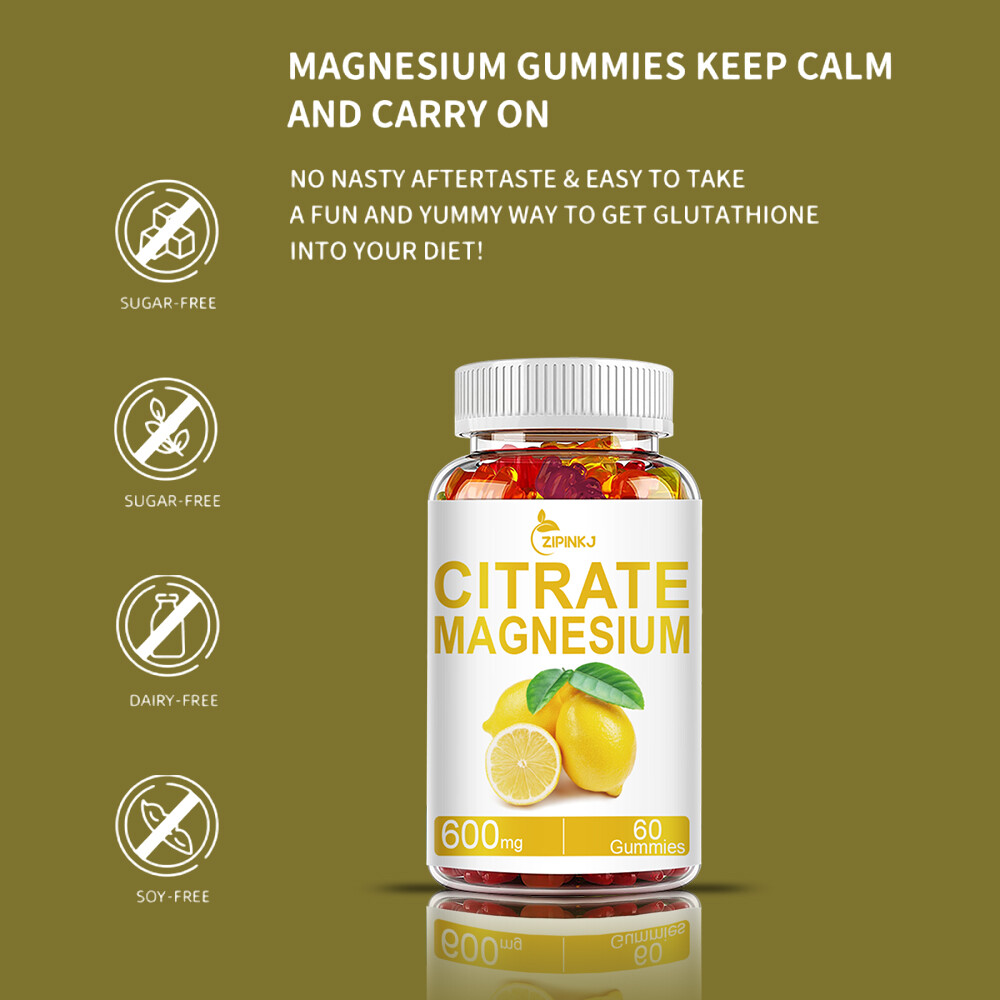 Magnesium Citrate Extra Strength 400mg 600mg- Chelated for Max Absorption 30day