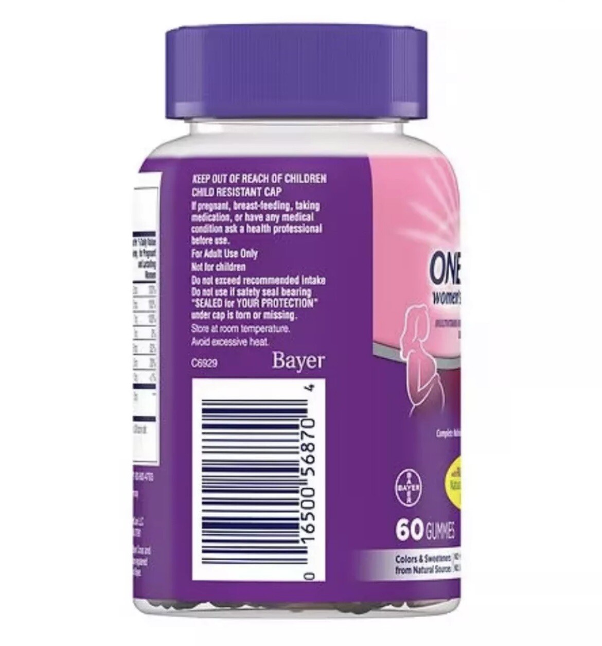 One A Day Women’s Prenatal Folic Acid 60 Gummies 12/2024