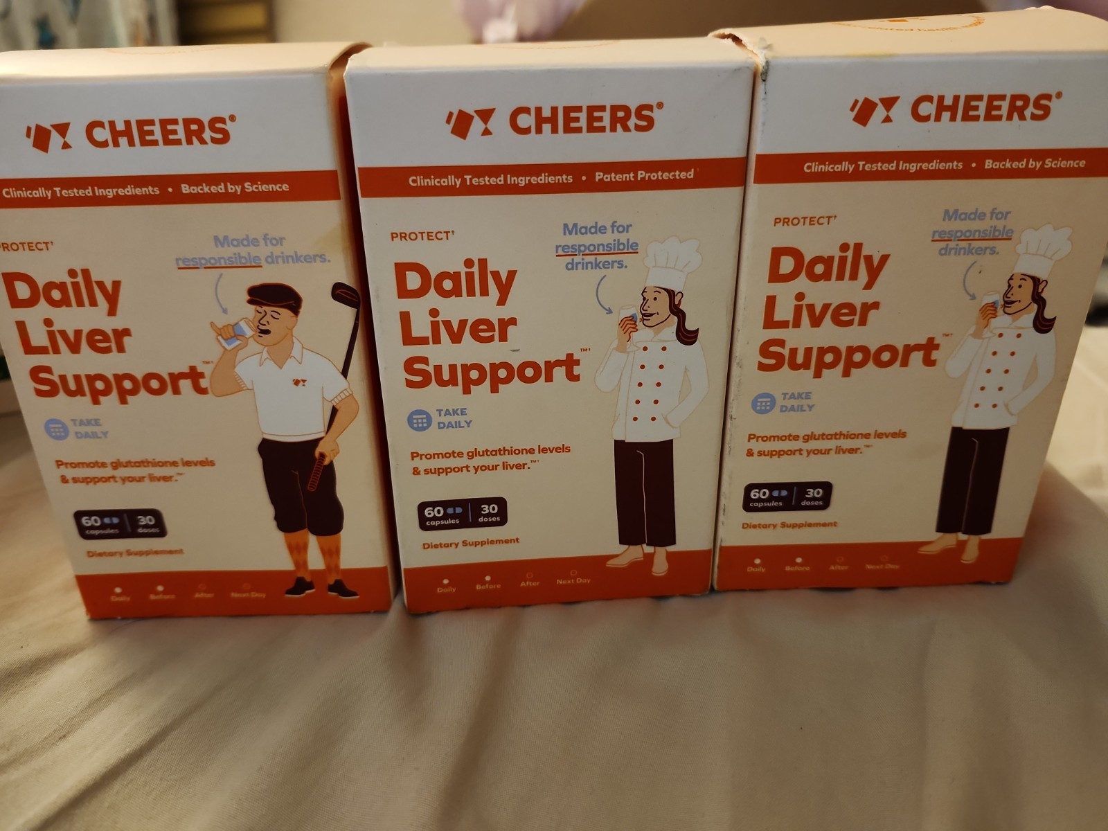 Cheers Daily Liver Support 60capsules EXP 7/26&27 3 BOXES Total 180 Capsules 🤑