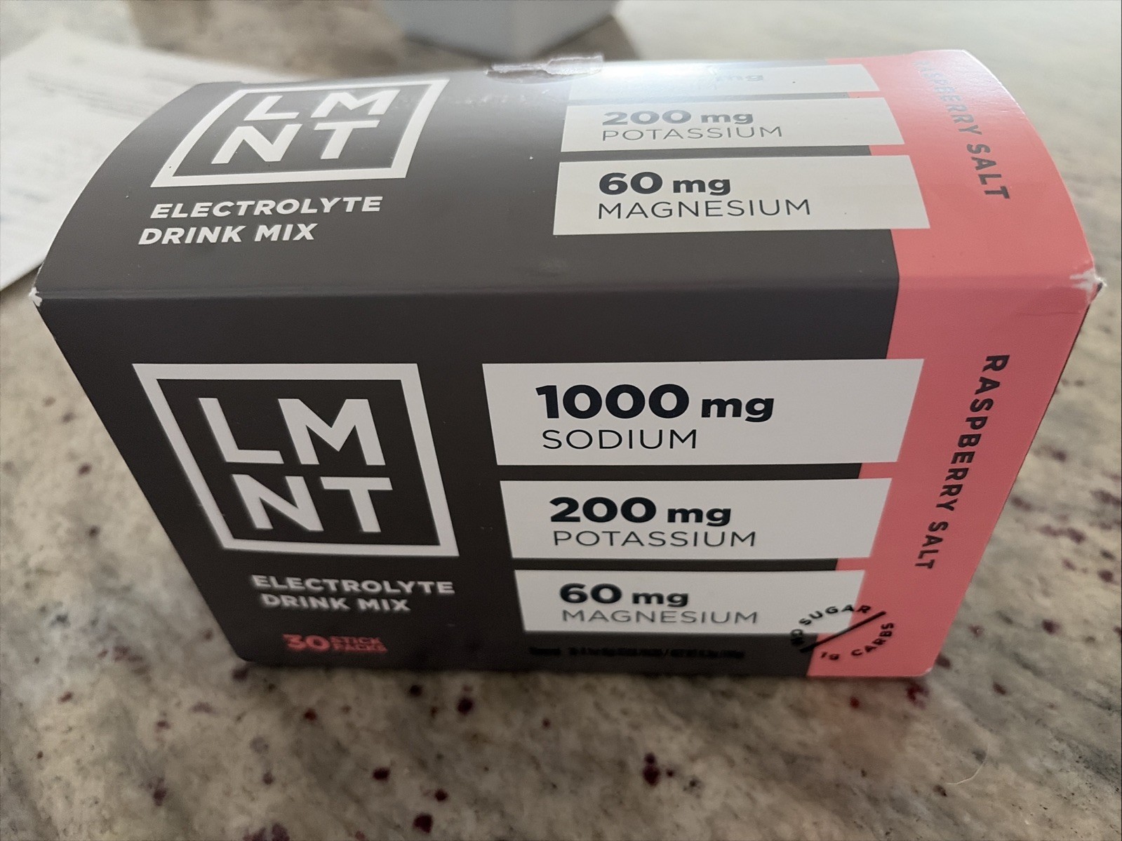 LMNT Zero Sugar Electrolytes RASPBERRY Salt Drink Mix 29 Sticks EXP 2027 NEW