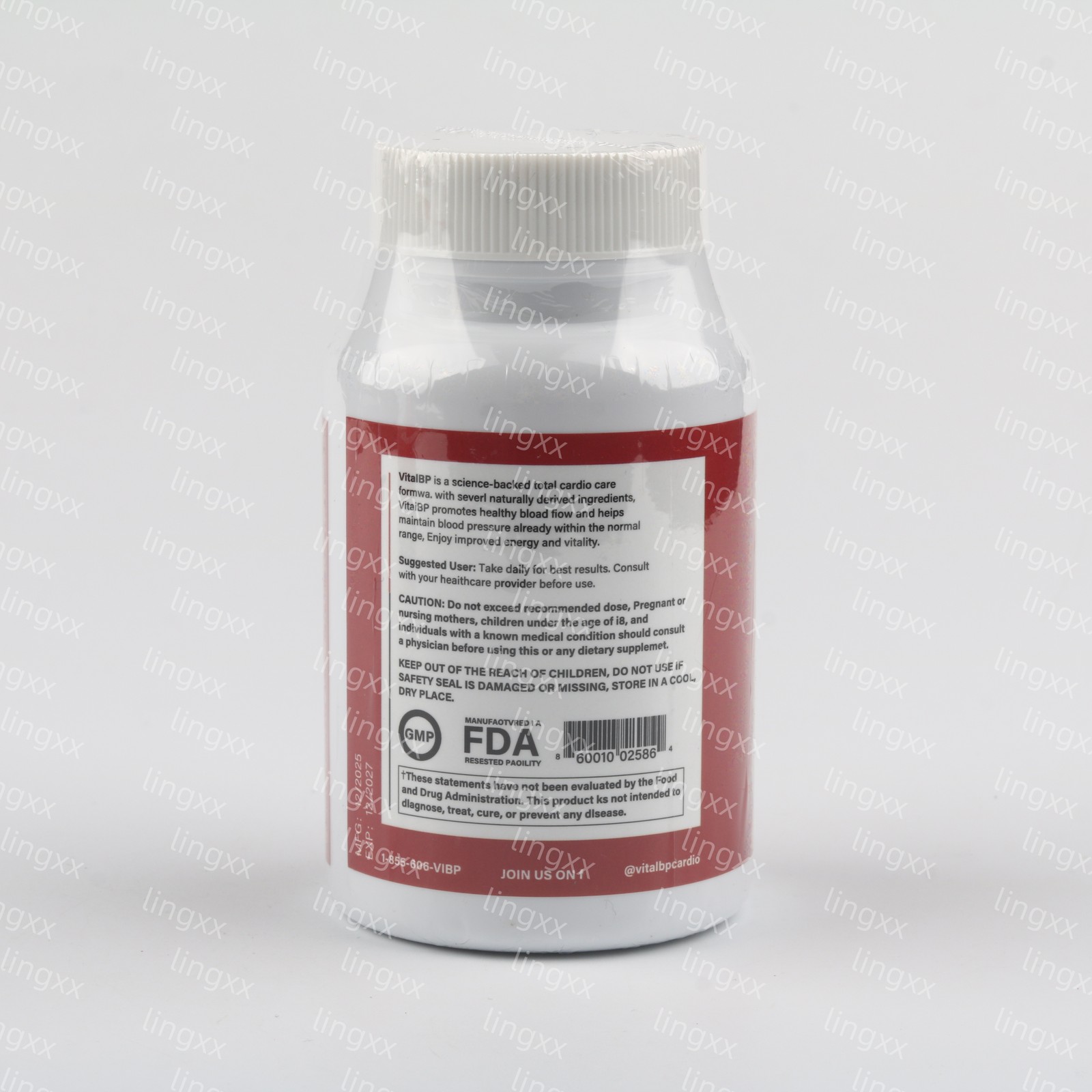 60 Capsules Vital BP Blood Pressure Support Supplement Cardiovascular Health US