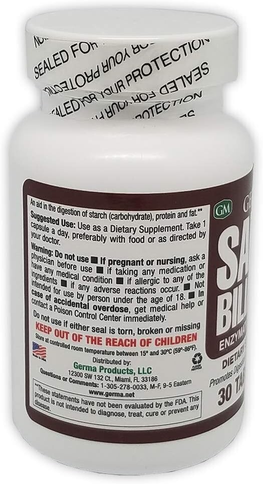 SALES BILIARES ENZYMATIC DIGESTAN 30 TABLETS.