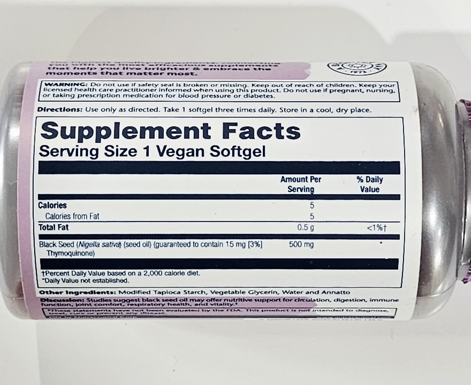🌞 Solaray Black Seed +Circulation +Joint Comfort, 60 Vegan Softgels Exp 02/2026