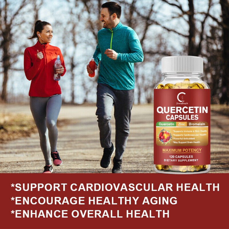 Quercetin 1000mg With Bromelain – Natural Immune supplement, 240 Capsules