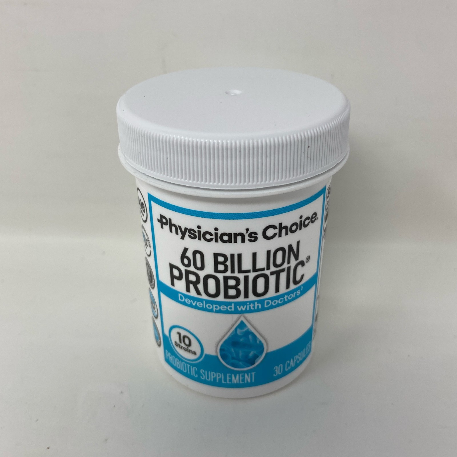 Physician’s Choice 60 Billion Probiotic + Prebiotic, 30ct White/Blue