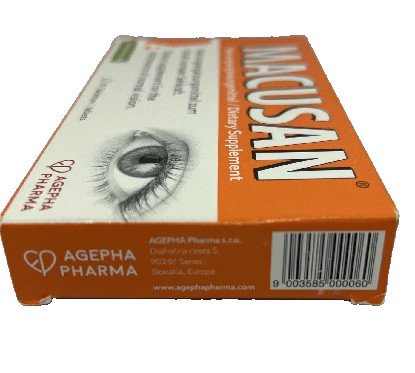 Macusan Vision Performance Dry Eye Treatment Supplement Ginkgo Biloba 30 Tabs