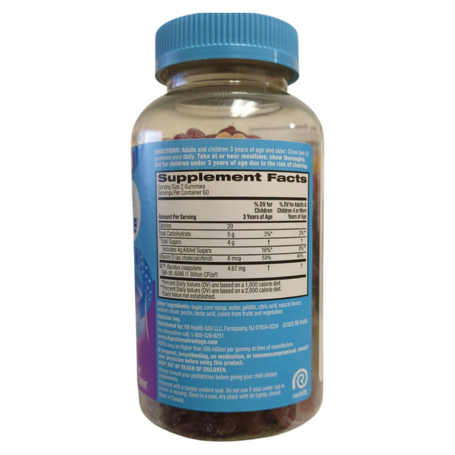Digestive Advantage Daily Probiotic Gummies, 120 ct.