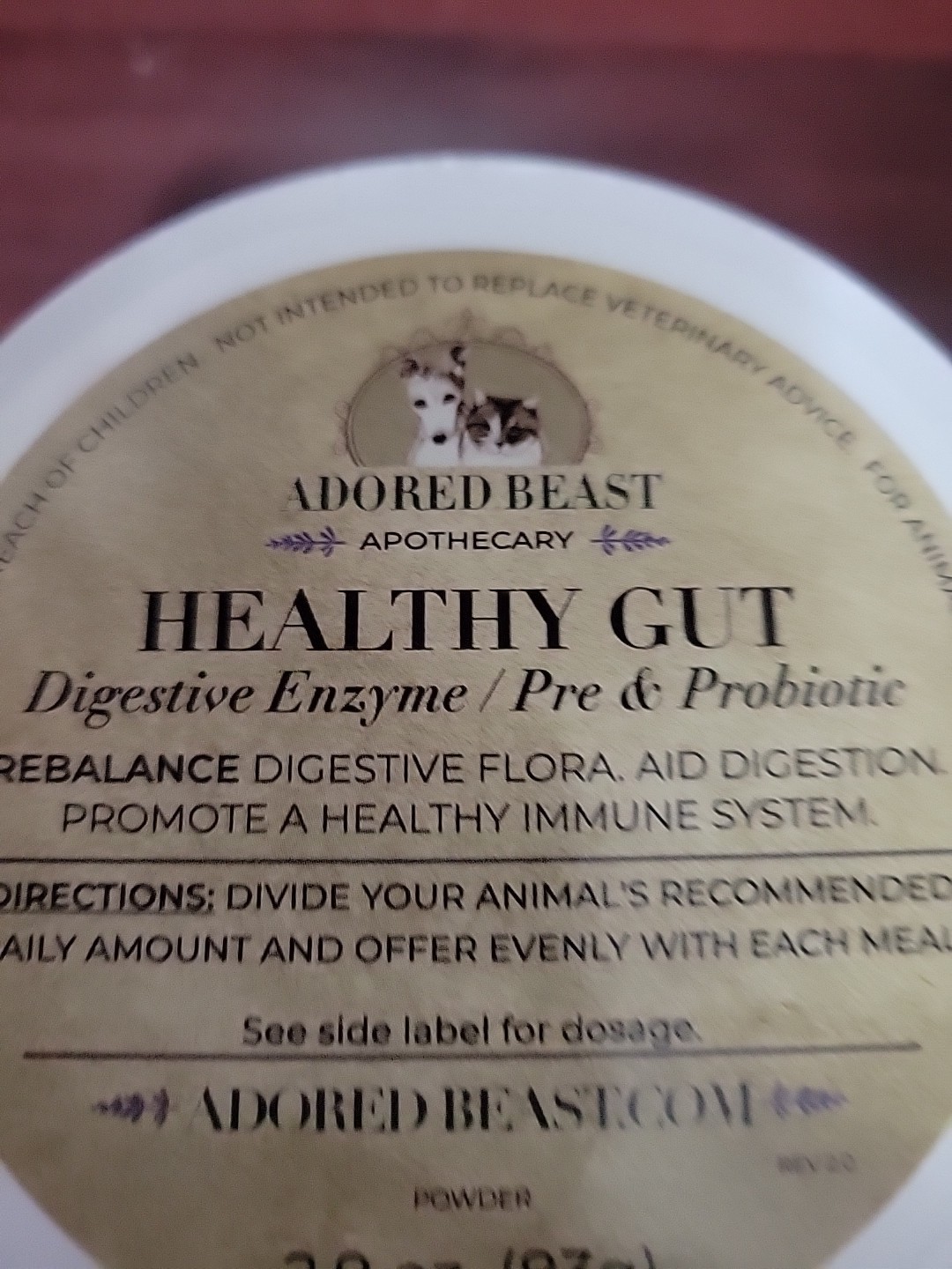 Adored Beast Healthy Gut Pre & Probiotic