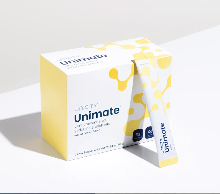 Unicity Unimate Lemon Box of 30 Sachets – Exp 07/2026