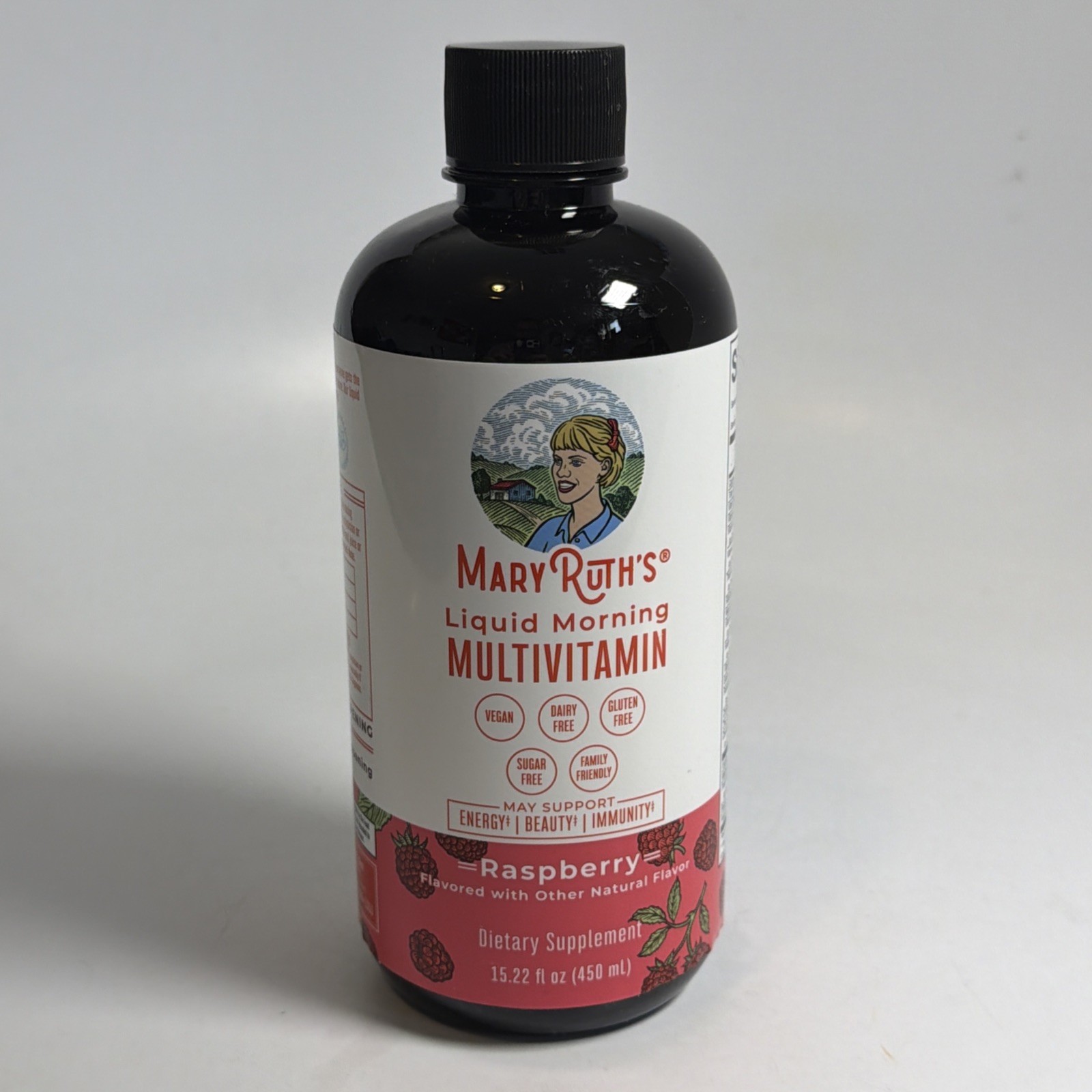Mary Ruths Liquid Morning Multivitamin Raspberry 15.22 fl oz. EXP 07/2027 Sealed