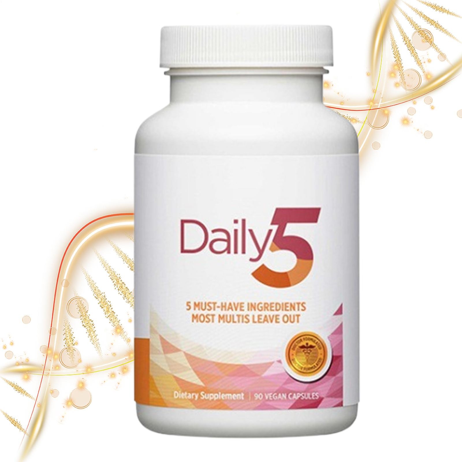 Daily5 90 Vegan Capsules Natural Organic Health Accessory Nutritional Supplemen1