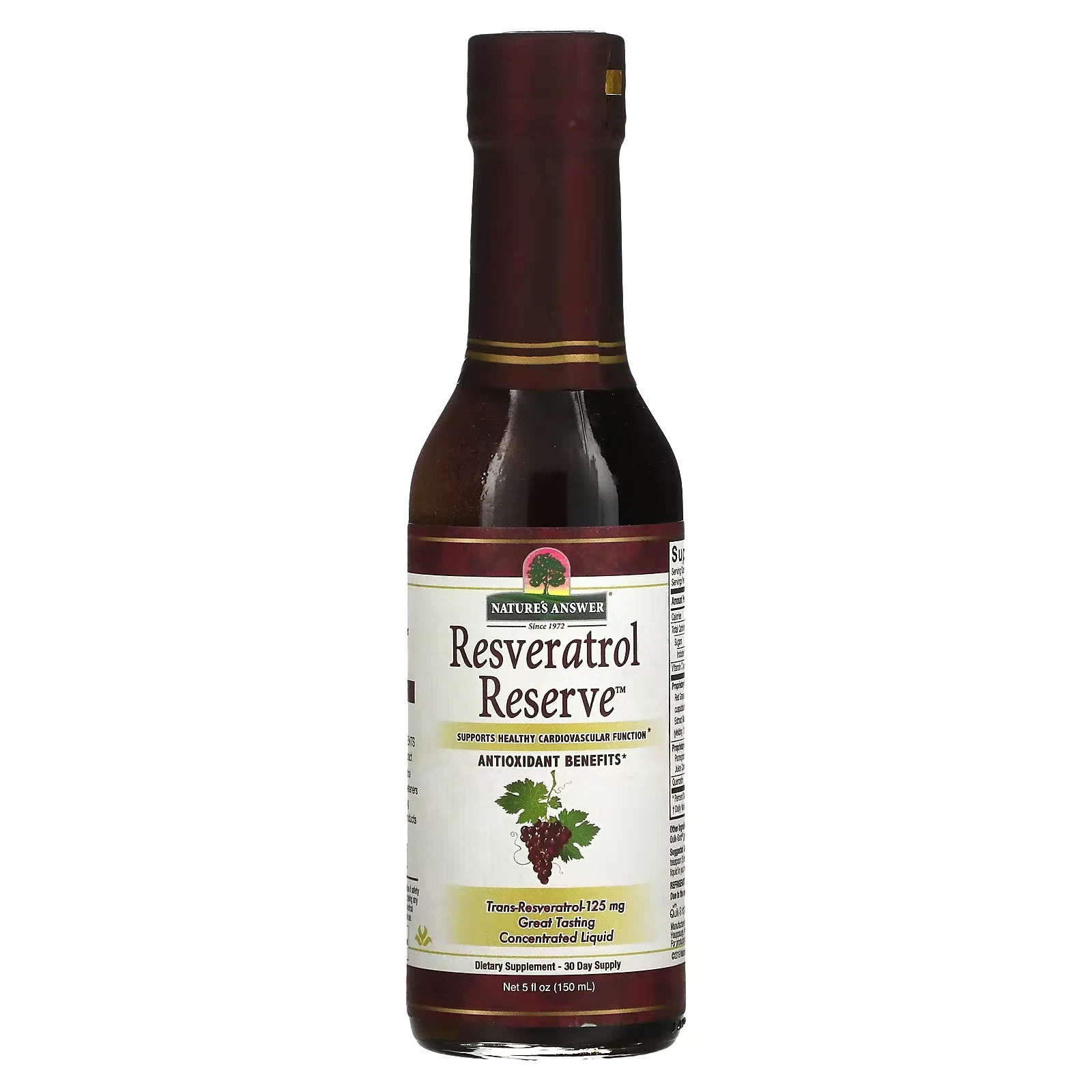 Nature’s Answer Resveratrol Reserve 5 fl.oz Each (Pack of 3)
