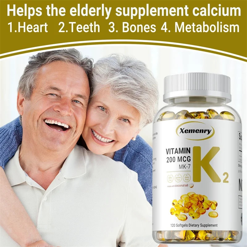 Vitamin K2 240pcs – Bone Density, Joint, Teeth, Skin, Heart Health and Immunity