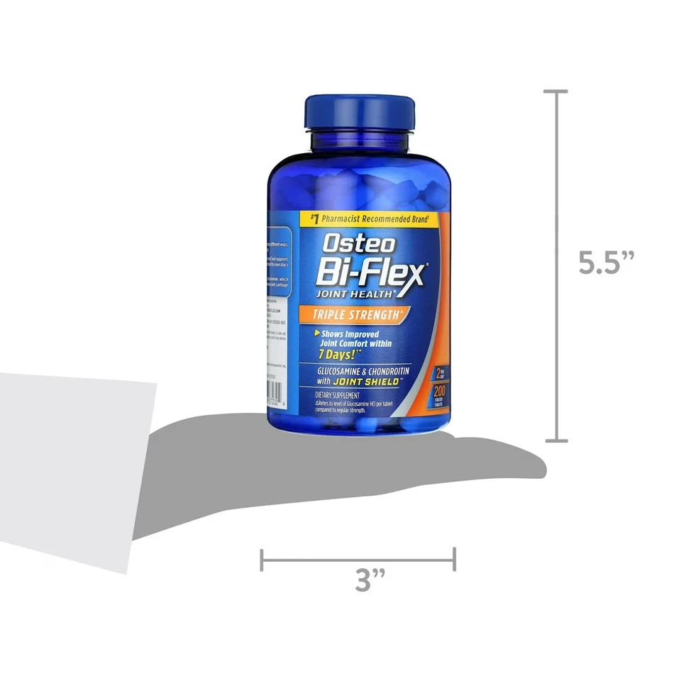 Osteo Bi-Flex Triple Strength 200 Tablets Joint Support Supplement Free Ship