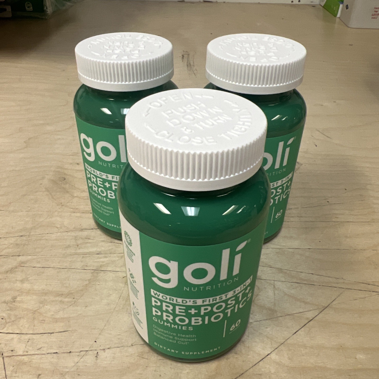 3 Pack Goli PRE + POST + PROBIOTICS Digestive Health Immune Support 180 09/2027