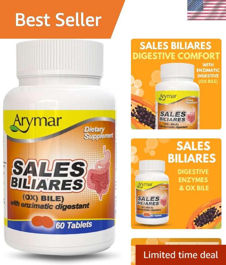 60 Count Ox Bile Supplement with Digestive Enzymes – Supports Natural Digestion