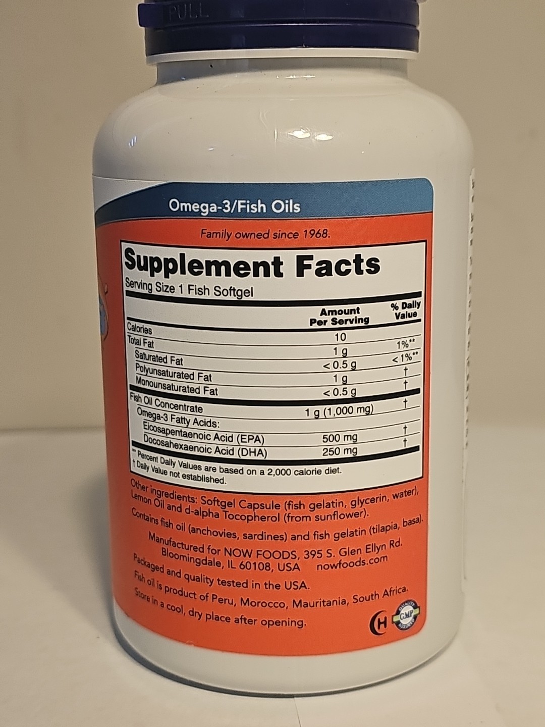 NOW Ultra Omega-3 Fish Oil – 180 Softgels Cardiovascular Support 12/27 SEALED