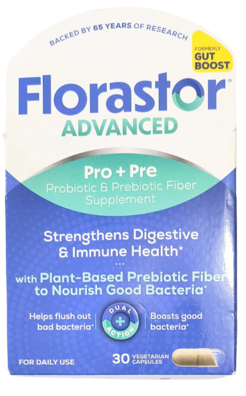 Florastor Select Daily Probiotic & Prebiotic Supplement Capsules 30 ct EXP 09/27