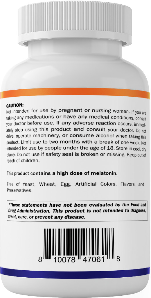 Vitamatic Melatonin 30mg – with B6 & L-Theanine – 120 Fast Dissolve Tablets with