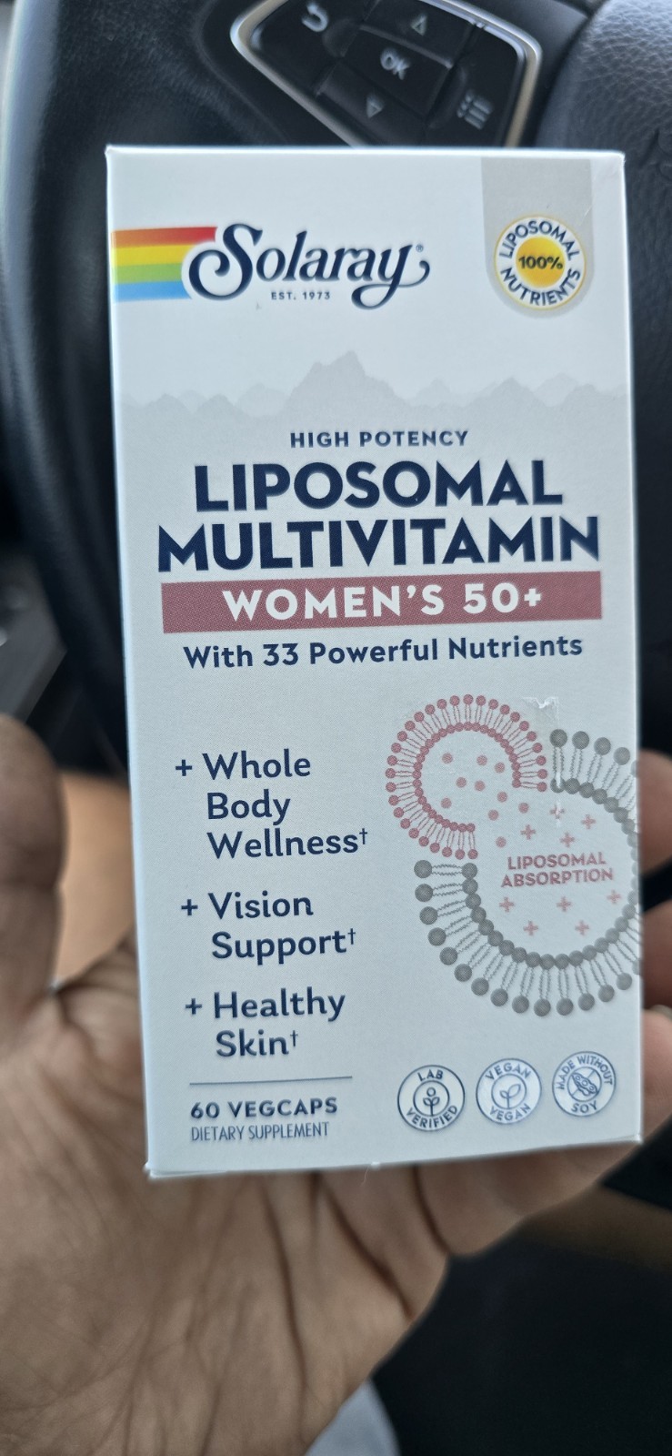 Solaray Women’s Liposomal Multivitamin 50+ High Potency, 60 Capsules