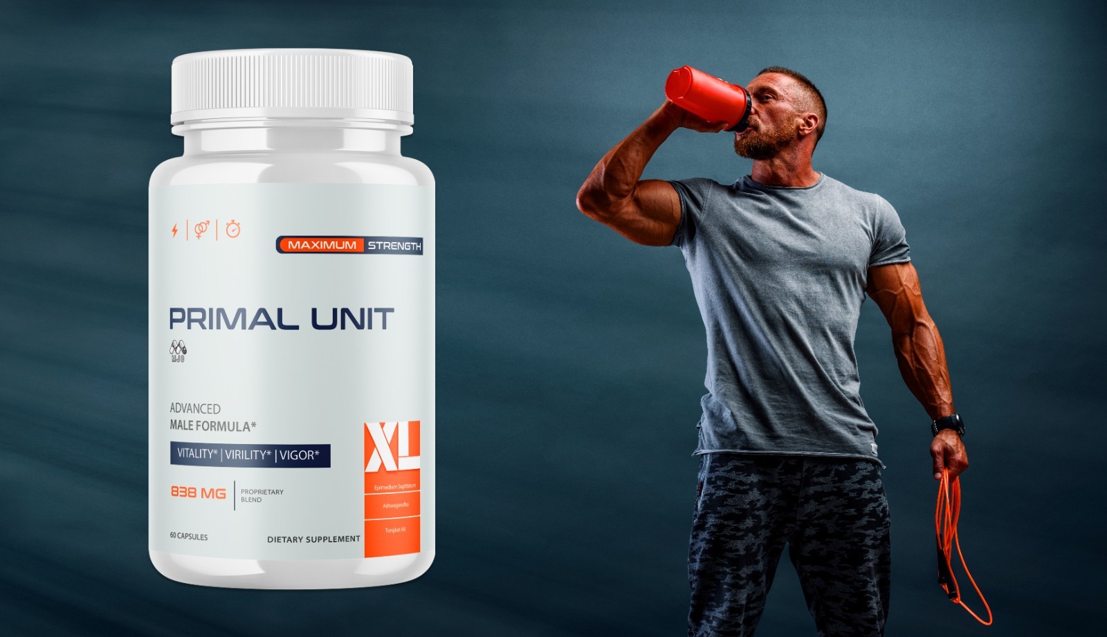 (3 Pack) Primal Unit XL Advanced Male Health Support PrimalUnitXL 180 Capsules