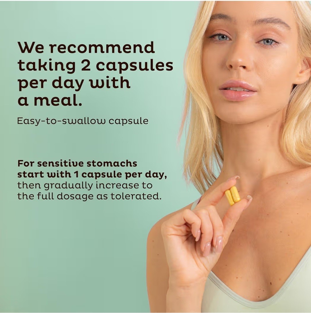 Emma Gut Health Doctors Endorsed Supplement.60 Capsules Relief from Gas/Bloating