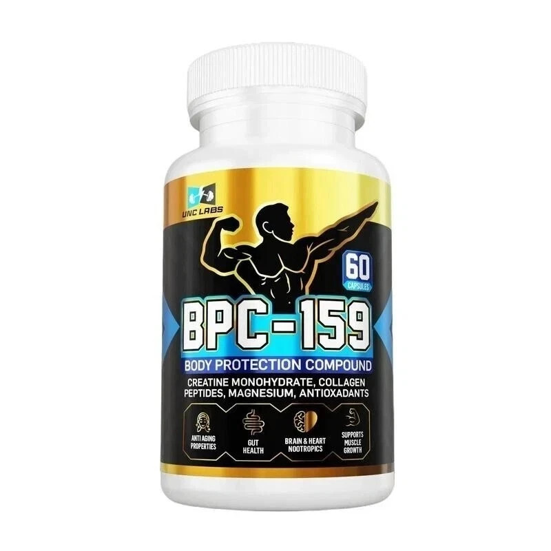 Peptide Capsules with Creatine, Collagen, and Magnesium, Gluten-Free, 60Capsule