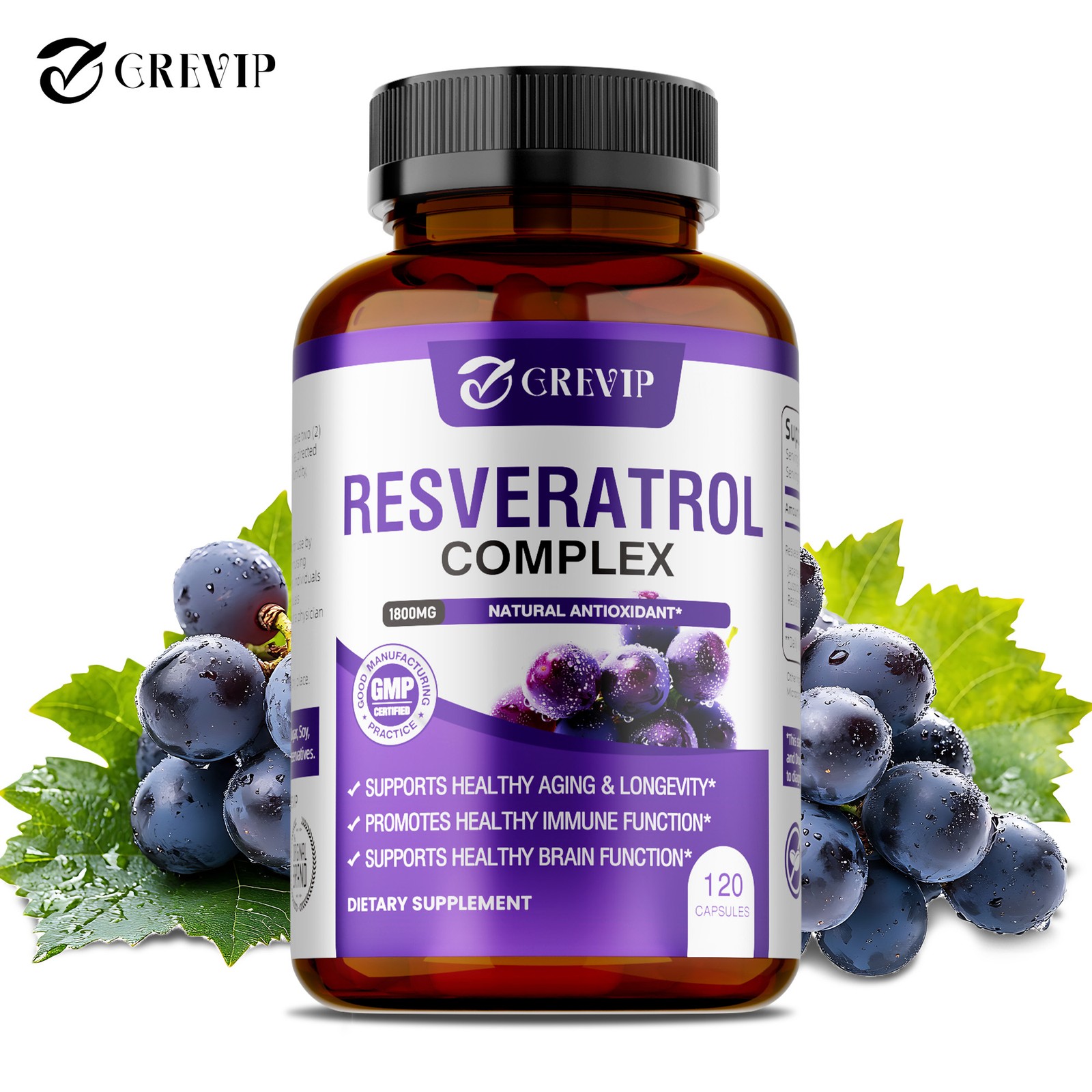 Resveratrol Complex 120pcs – Supports Cellular Energy and Repair, Skin Health