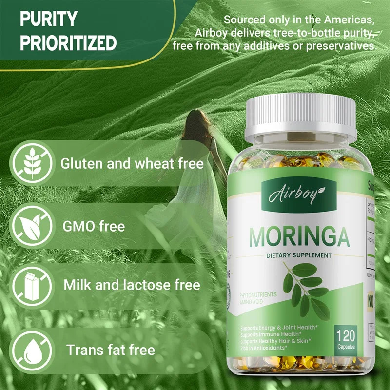 Moringa 120pcs – Antioxidant, Supports Repair of Damaged Cells, Metabolism