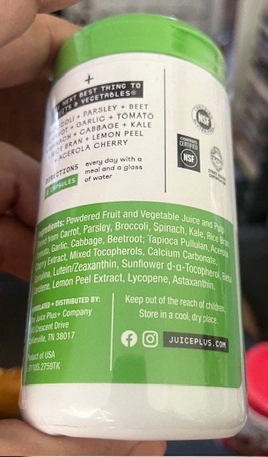 Juice Plus+ Essentials VEG BLEND + Fruit & Veg Juice Powders(120 Caps) – 10/27!