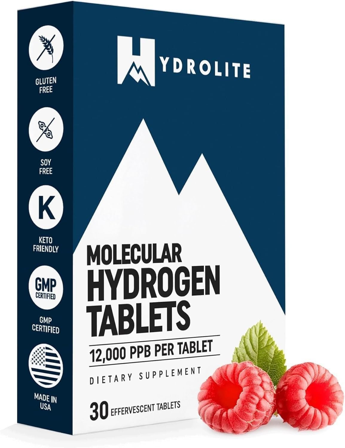 Molecular Hydrogen Tablets for Water | 12,000 PPB H2 | Energy Booster & Performa