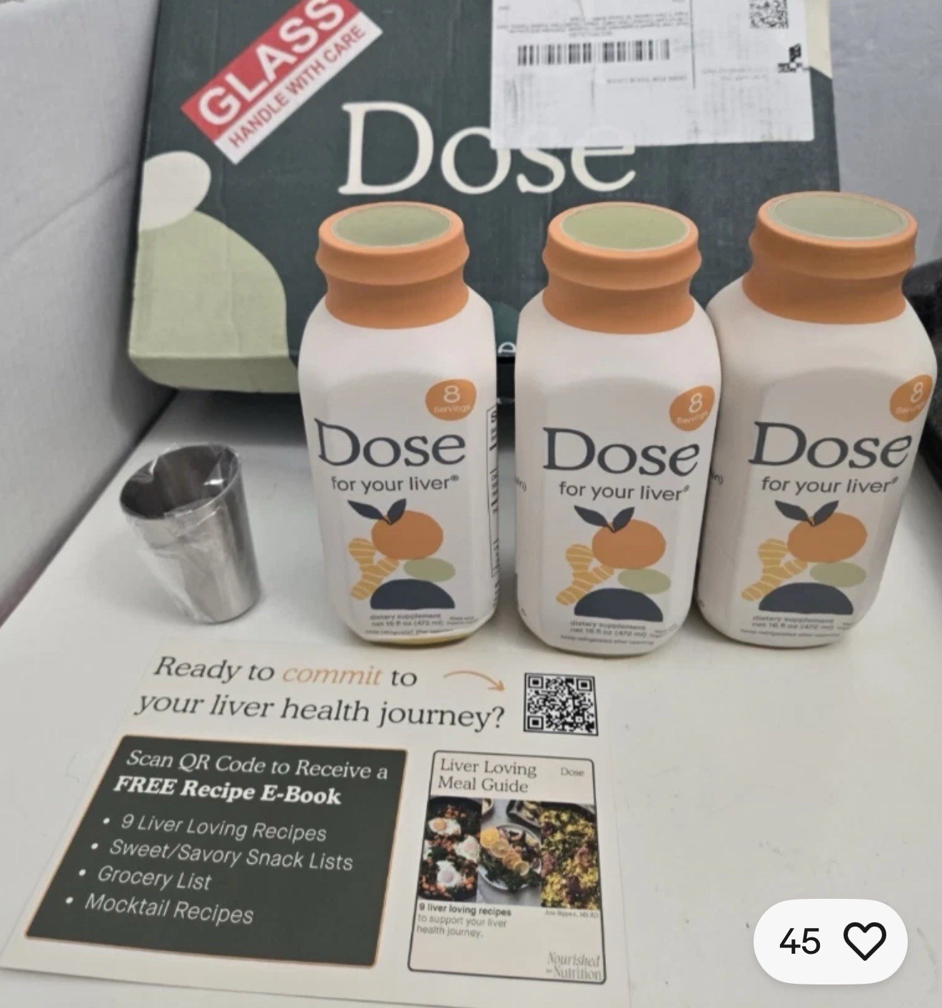 Three 16oz DOSE for Your Liver Cleanse Detox & Repair Bottles