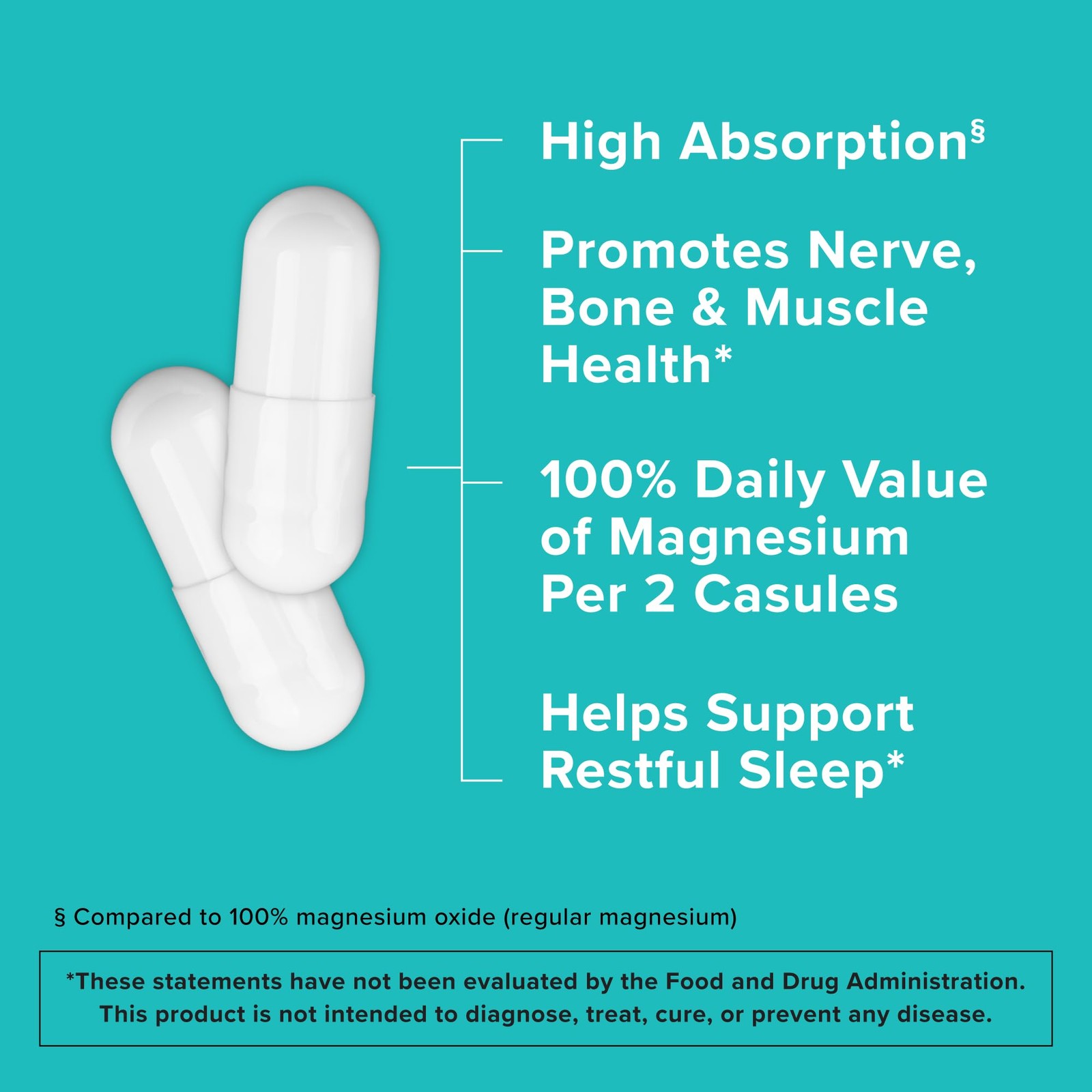 Qunol Magnesium 420mg Extra Strength High Absorption 180ct Nerve Bone Muscle