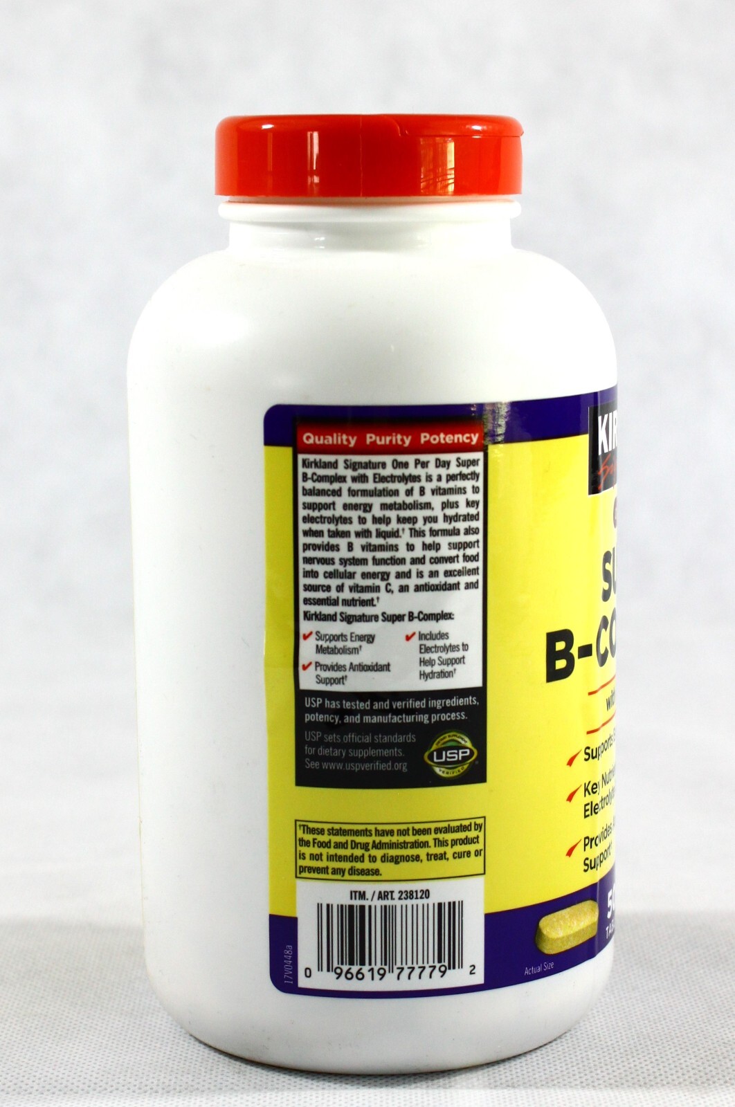 Kirkland Signature Super B-Complex with Electrolytes 500 Tablets Exp: 12/2025
