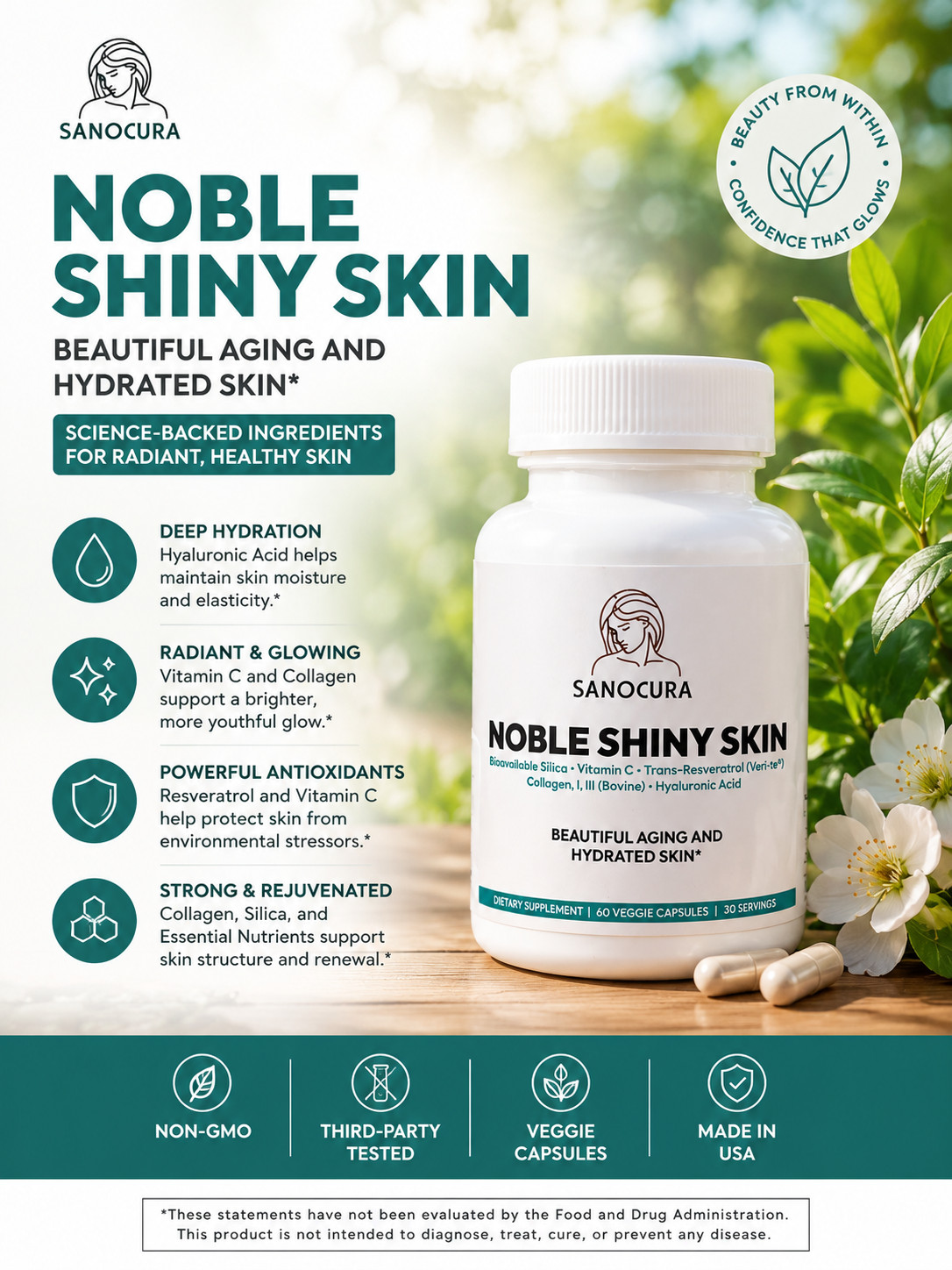 Noble Shiny Skin supplement by Sanocura