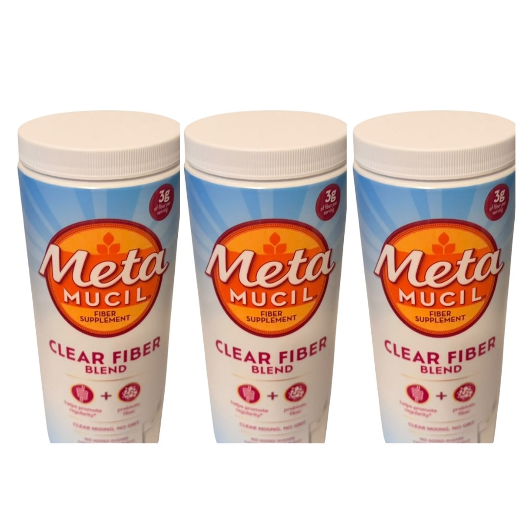 Metamucil Clear Fiber Blend Prebiotic Fiber Supplement 75 Servings Lot 3 02/28