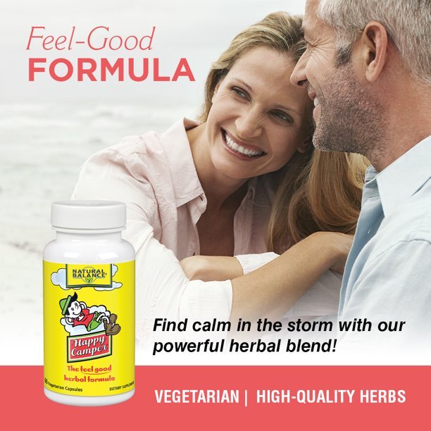 Natural Balance Happy Camper The Feel Good Herbal Vegetarian Capsules 60 Count