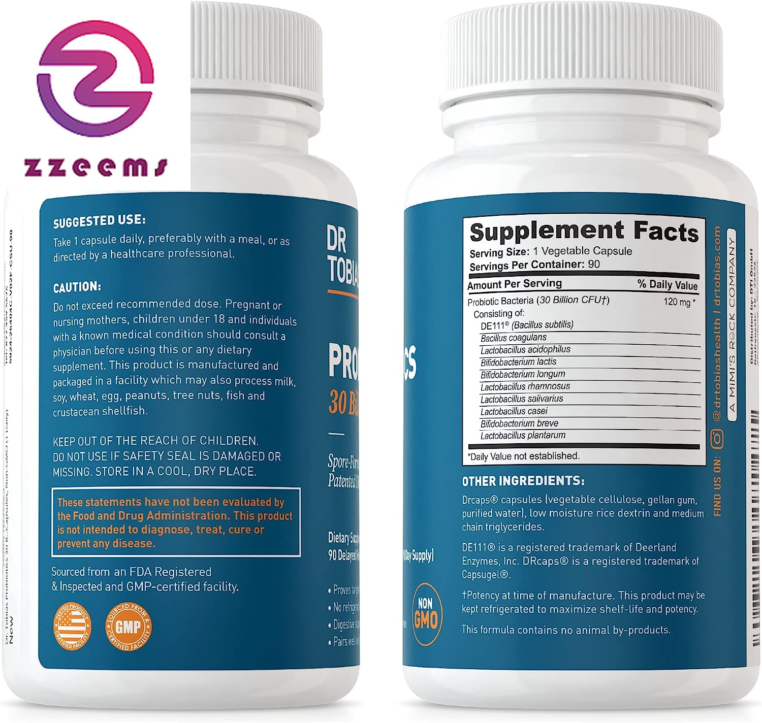 Probiotics 30 Billion, 10 Strains, 30 Billion Cfu’S, Targeted Release Probiotics
