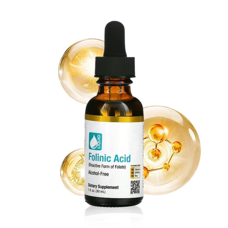 California Gold Nutrition Folinic Acid 1 Alcohol FL Oz (30 Ml) – Lon