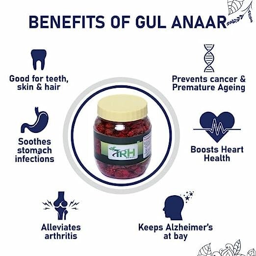 TRH Gule Anar – Pomegranate Flower – Anar Ke Sookhey Phool (100gm)