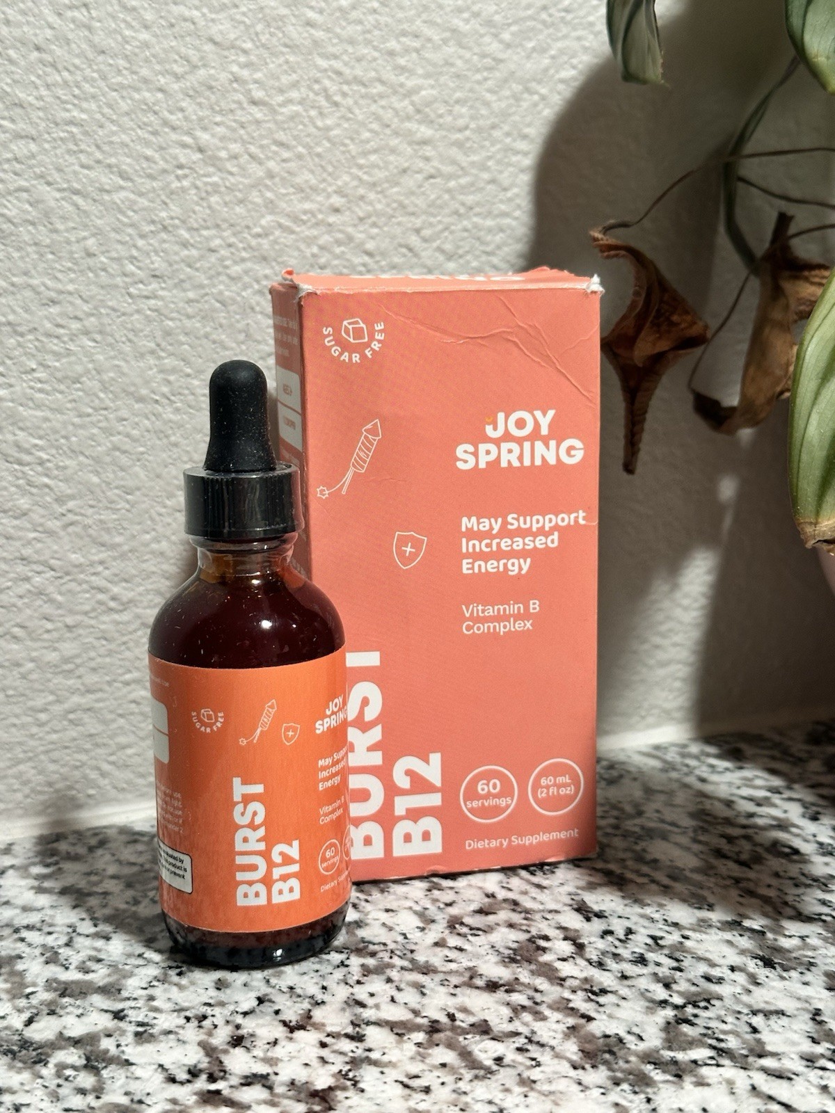 JoySpring Burst B12 Drops – Vitamin B Complex for Kids 2 Fl Oz (Pack of 1)