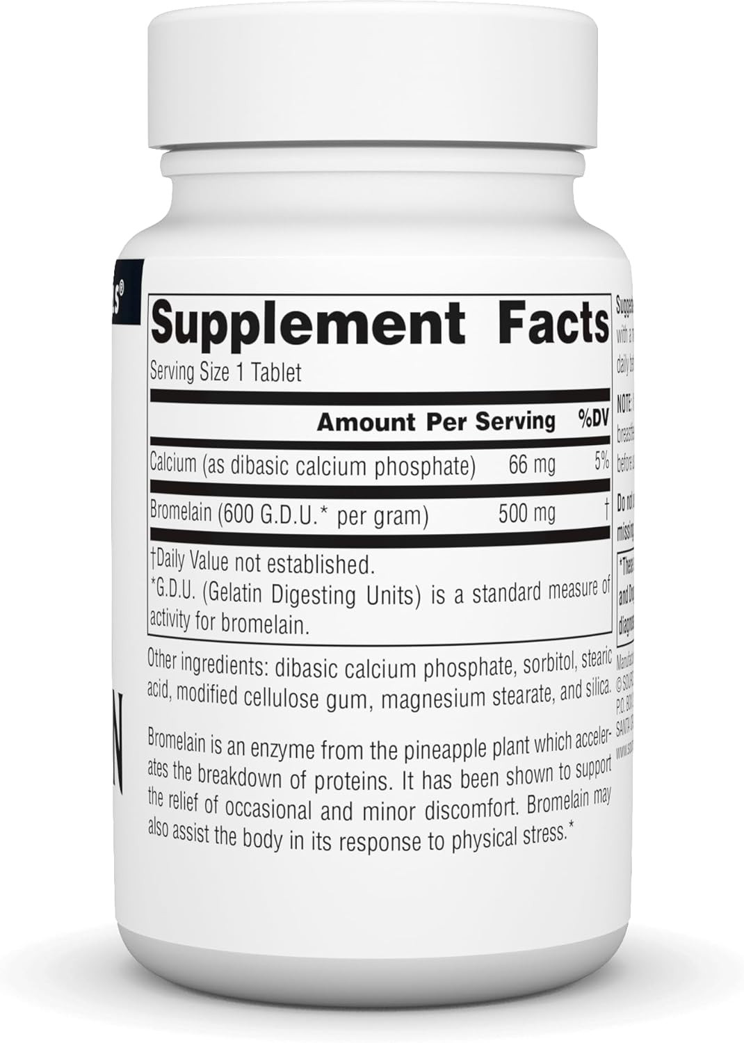 2 Pack Source Naturals Bromelain 500mg 60 Tablets Pineapple Enzyme