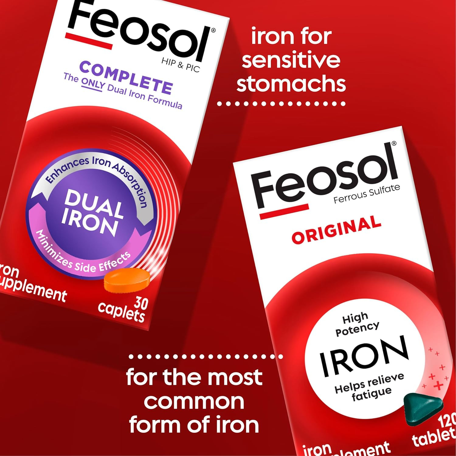 Original Iron Supplement Tablets, Non-Heme, 65Mg Iron per Pill, 1 per Day, 120Ct