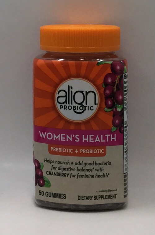 Align Women’s Health Prebiotic Probiotic Cranberry 50 Ct EXP 1/25